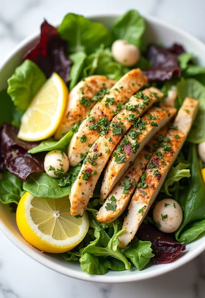 26 Air Fryer Grilled Chicken Recipes That Stay Juicy Every Time - 26. Herb and Lemon Chicken Salad