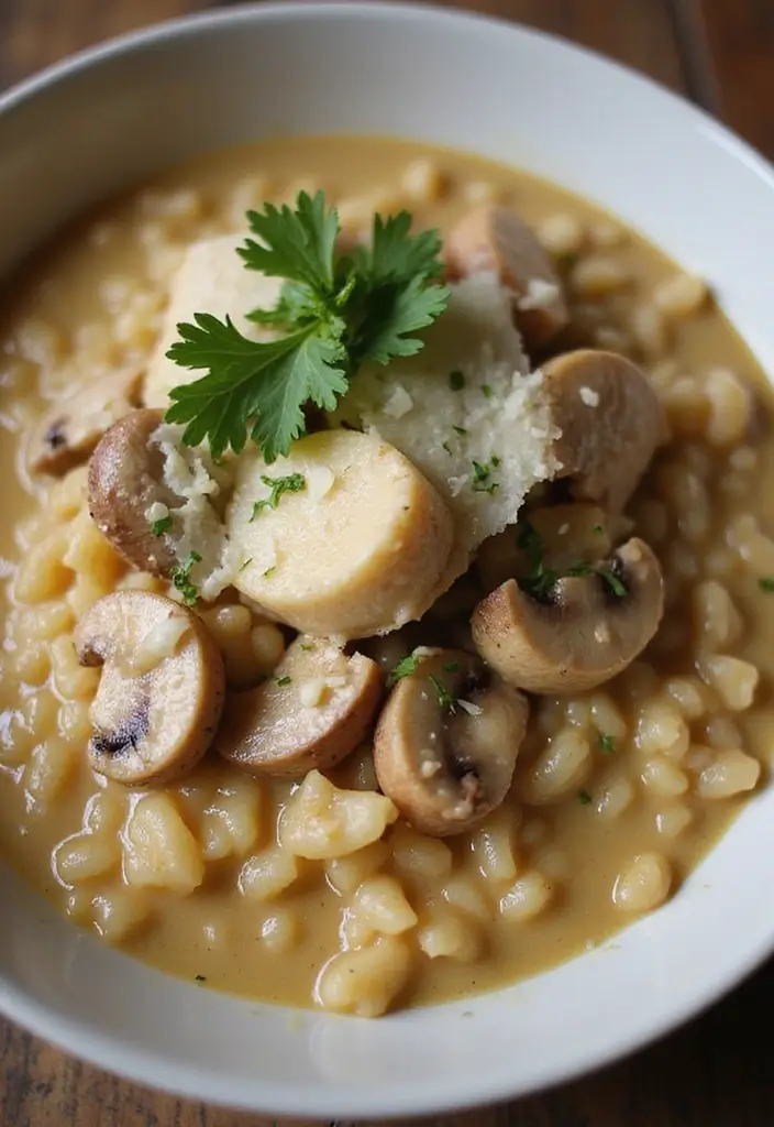 26 Chicken Feet Recipes: Easy and Flavorful for First-Timers - 6. Chicken Feet and Mushroom Risotto