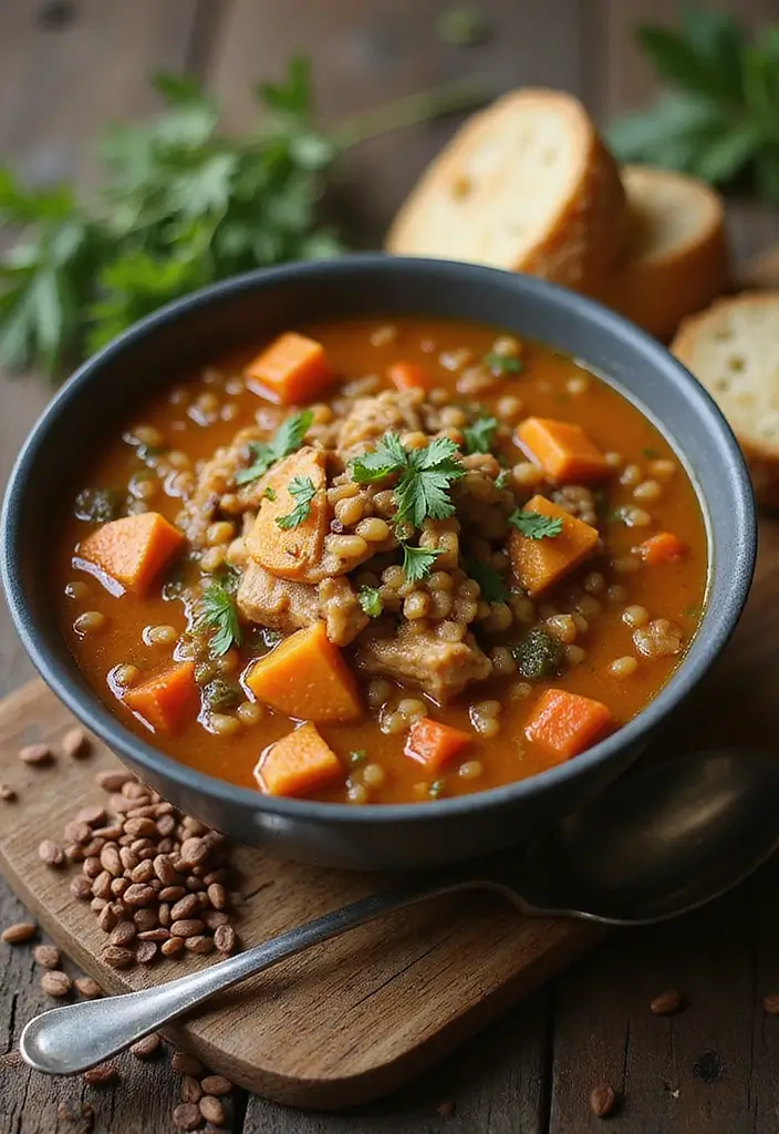 26 Chicken Soup Slow Cooker Recipes That Simmer to Perfection - 15. Chicken and Lentil Soup