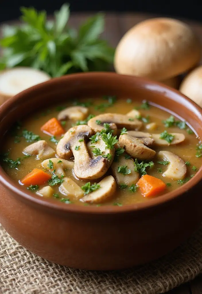 26 Chicken Soup Slow Cooker Recipes That Simmer to Perfection - 16. Chicken and Mushroom Soup