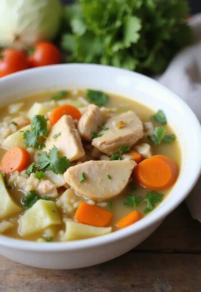 26 Chicken Soup Slow Cooker Recipes That Simmer to Perfection - 17. Chicken Cabbage Soup