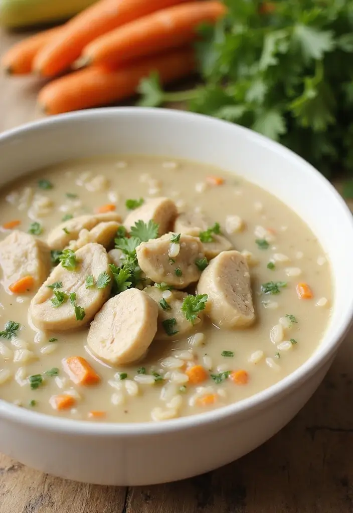 26 Chicken Soup Slow Cooker Recipes That Simmer to Perfection - 2. Creamy Chicken and Wild Rice Soup