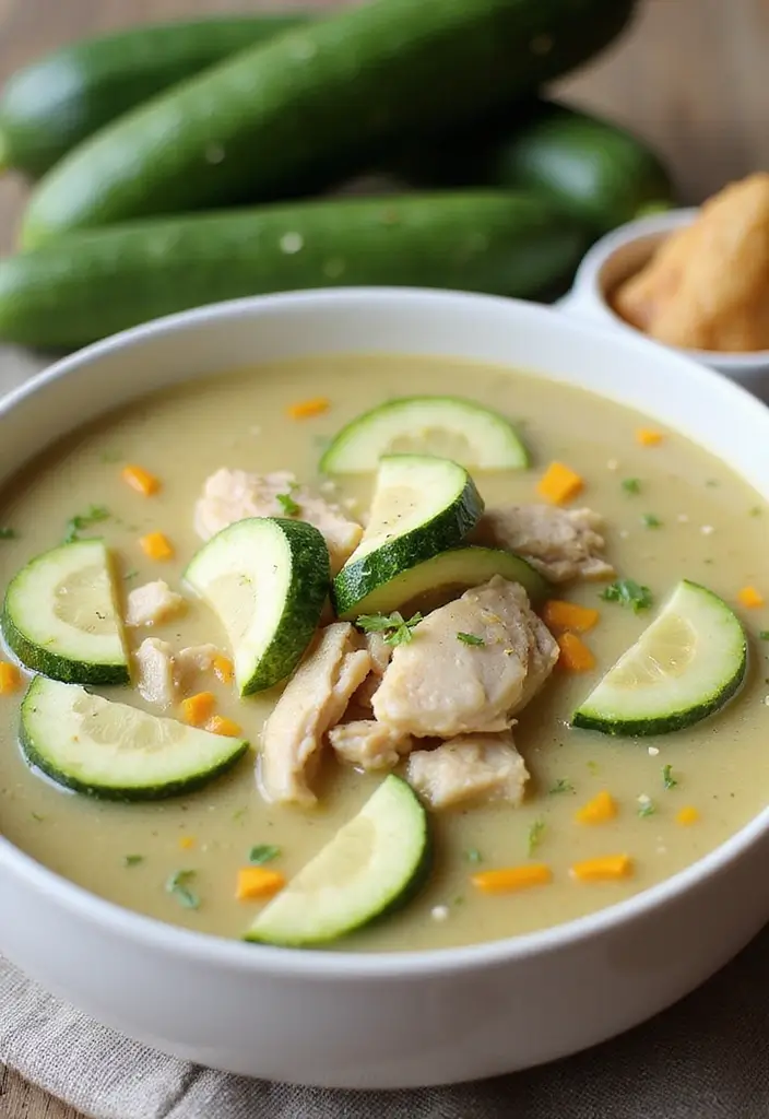 26 Chicken Soup Slow Cooker Recipes That Simmer to Perfection - 23. Chicken and Zucchini Soup
