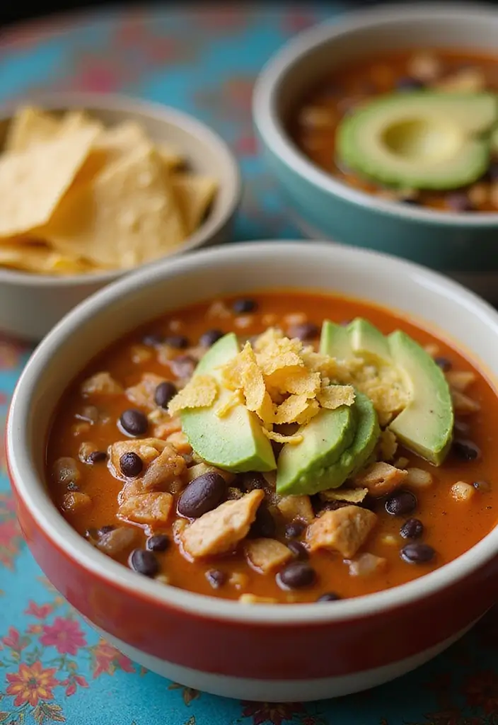 27 Chicken Tortilla Soup Instant Pot Recipes That Are Creamy & Easy - 12. Instant Pot Chicken Tortilla Soup with Black Beans