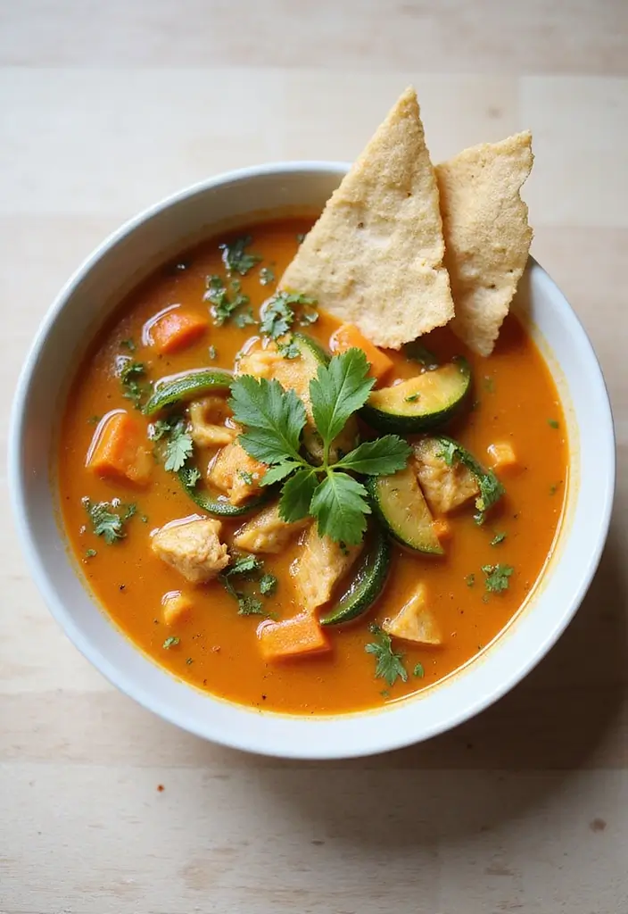 27 Chicken Tortilla Soup Instant Pot Recipes That Are Creamy & Easy - 14. Instant Pot Chicken Tortilla Soup with Zucchini