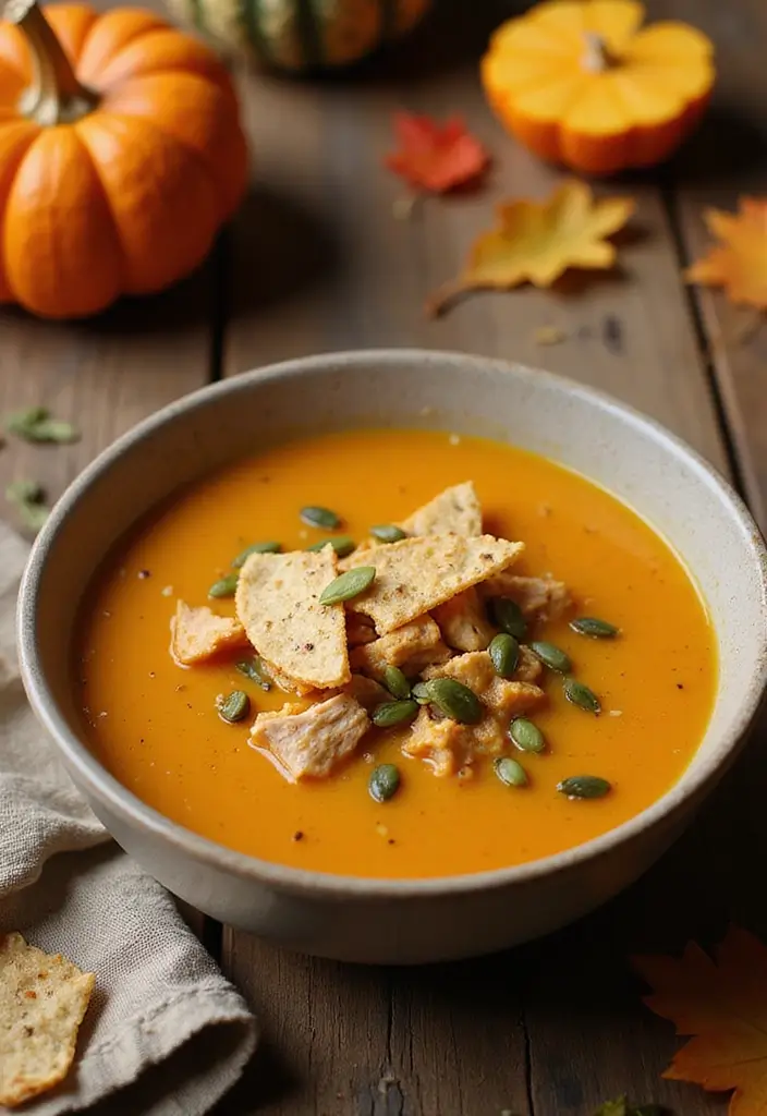 27 Chicken Tortilla Soup Instant Pot Recipes That Are Creamy & Easy - 25. Instant Pot Chicken Tortilla Soup with Pumpkin