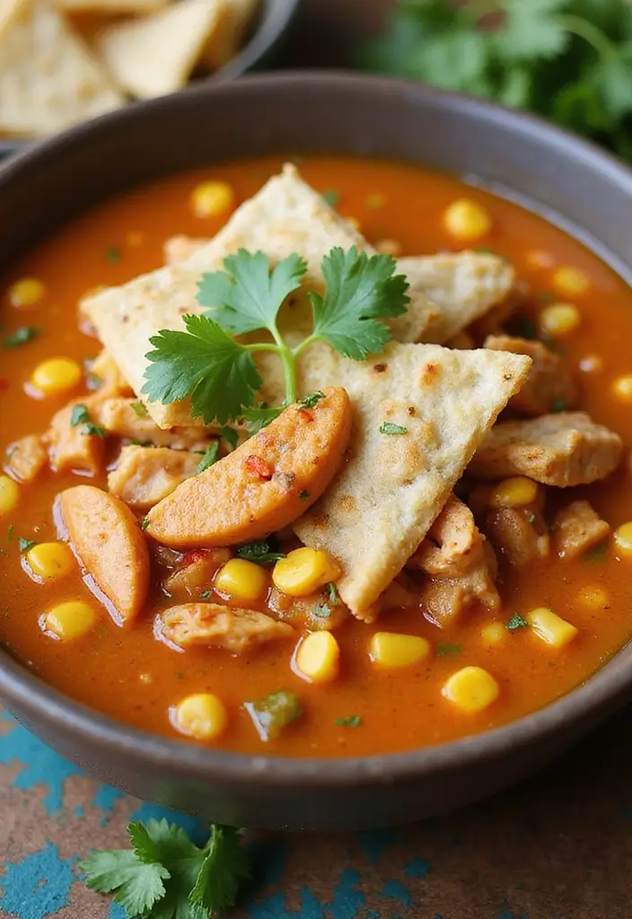 27 Chicken Tortilla Soup Instant Pot Recipes That Are Creamy & Easy - 8. Instant Pot Chicken Tortilla Soup with Corn
