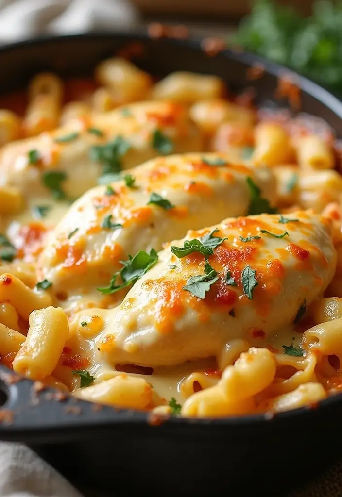 27 Gluten Free Chicken Alfredo Recipes That Are Creamy & Safe - 11. Chicken Alfredo Bake