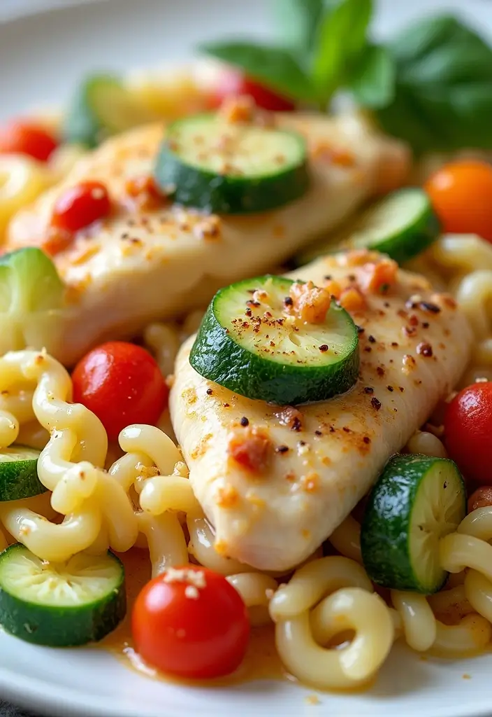 27 Gluten Free Chicken Alfredo Recipes That Are Creamy & Safe - 12. Alfredo Primavera with Chicken