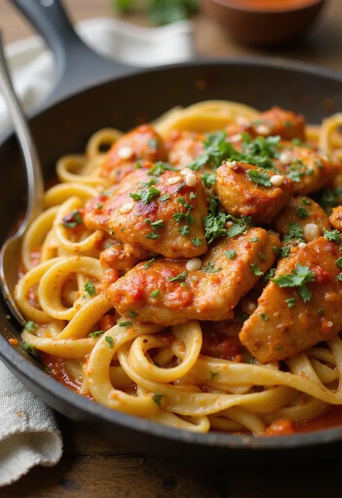 27 Gluten Free Chicken Alfredo Recipes That Are Creamy & Safe - 8. Cajun Chicken Alfredo