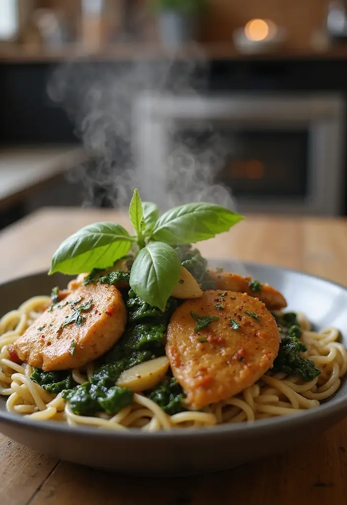 27 Ground Chicken Crockpot Recipes That Are Set-and-Forget Simple - 1. Savory Italian Chicken and Spinach