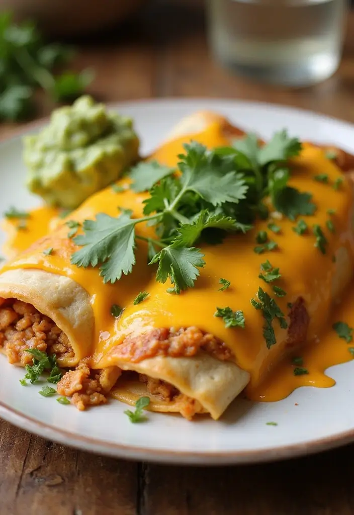27 Ground Chicken Crockpot Recipes That Are Set-and-Forget Simple - 11. Ground Chicken Enchiladas