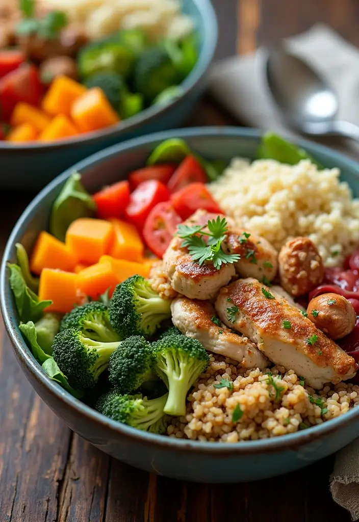 27 Ground Chicken Crockpot Recipes That Are Set-and-Forget Simple - 12. Greek Chicken and Quinoa Bowl