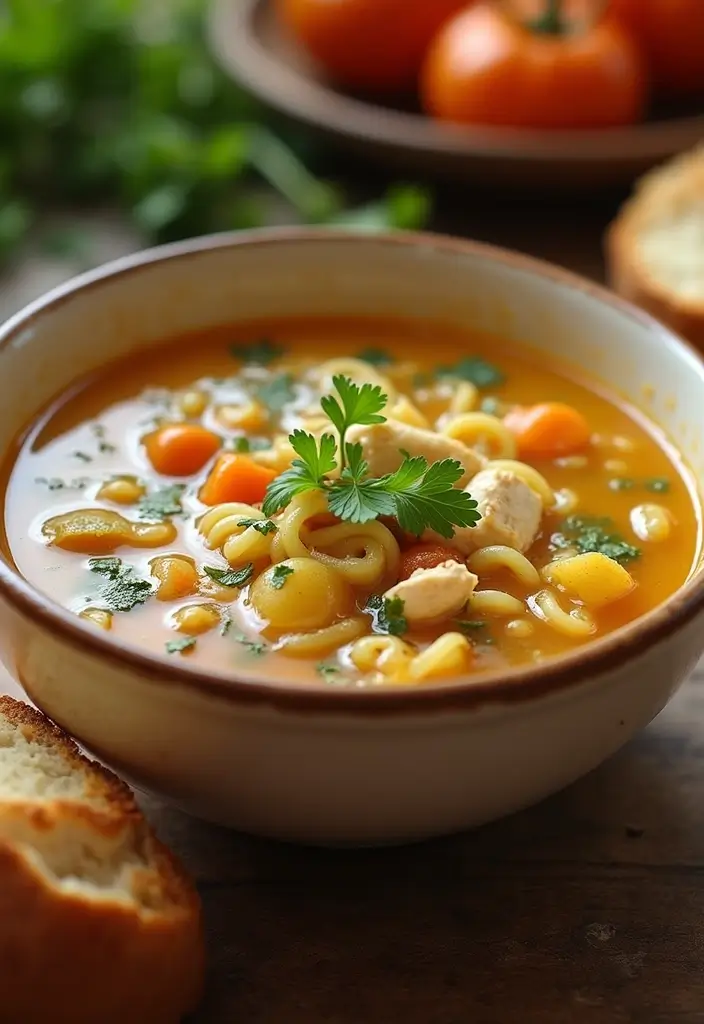 27 Ground Chicken Crockpot Recipes That Are Set-and-Forget Simple - 23. Chicken Noodle Soup