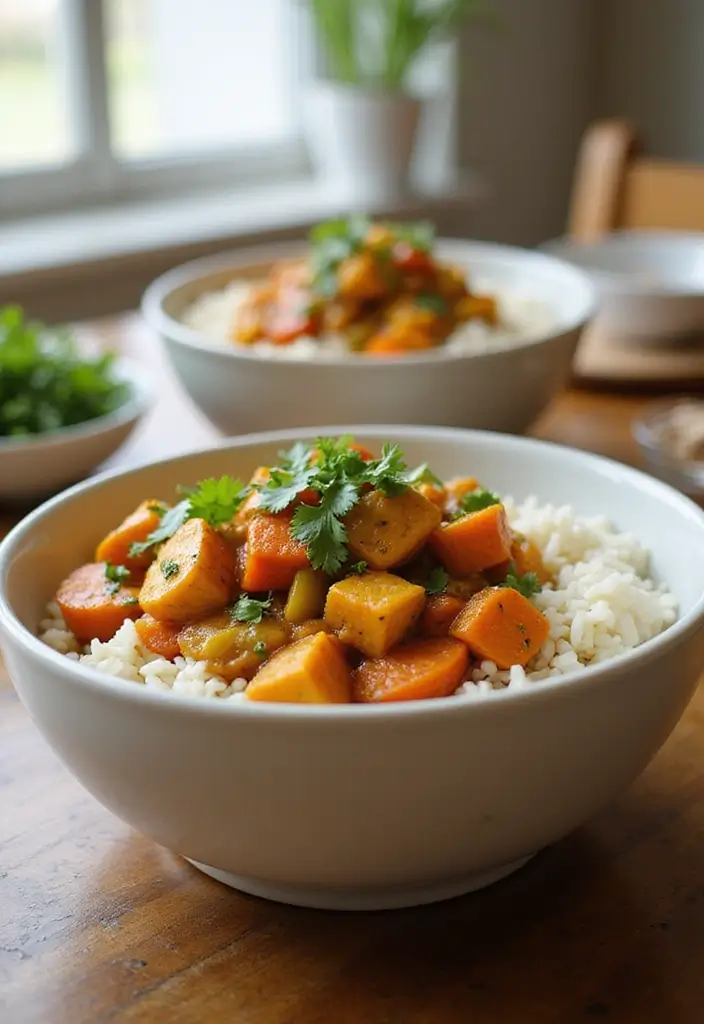 27 Ground Chicken Crockpot Recipes That Are Set-and-Forget Simple - 26. Chicken and Vegetable Curry