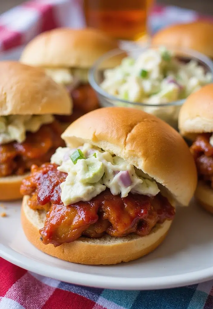 27 Ground Chicken Crockpot Recipes That Are Set-and-Forget Simple - 9. BBQ Chicken Sandwiches