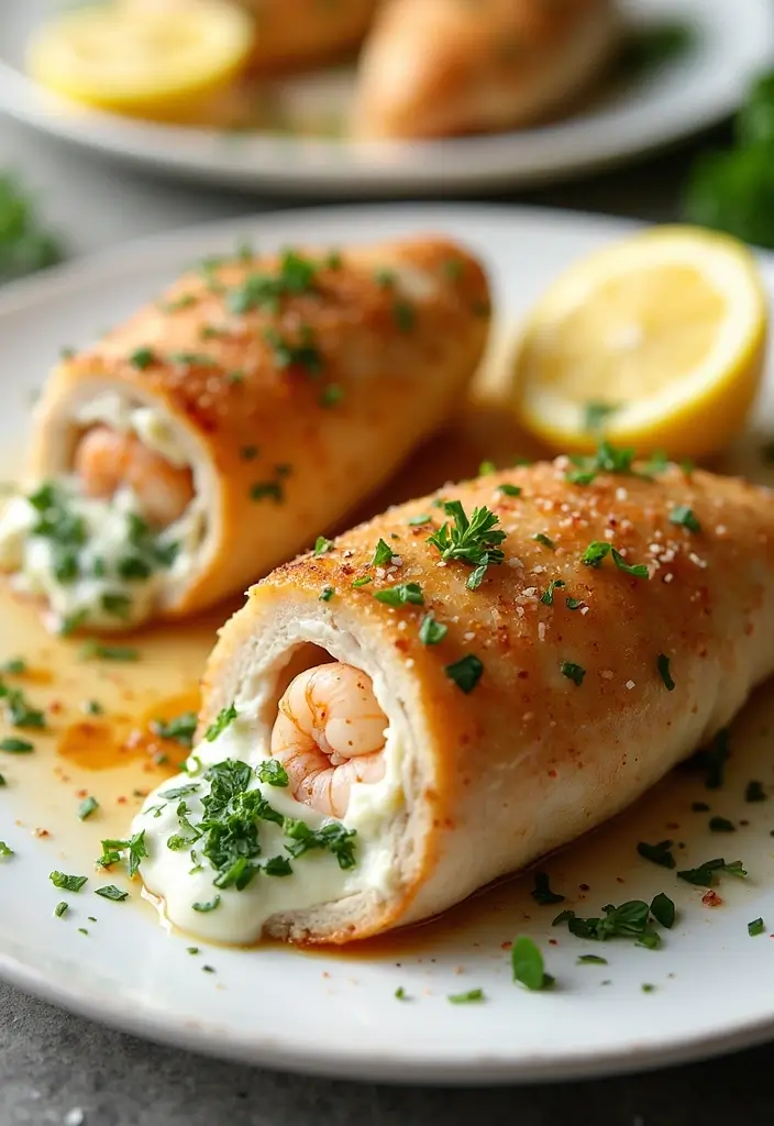 27 Healthy Stuffed Chicken Breast Recipes That Feel Fancy but Easy - 12. Shrimp and Cream Cheese Stuffed Chicken