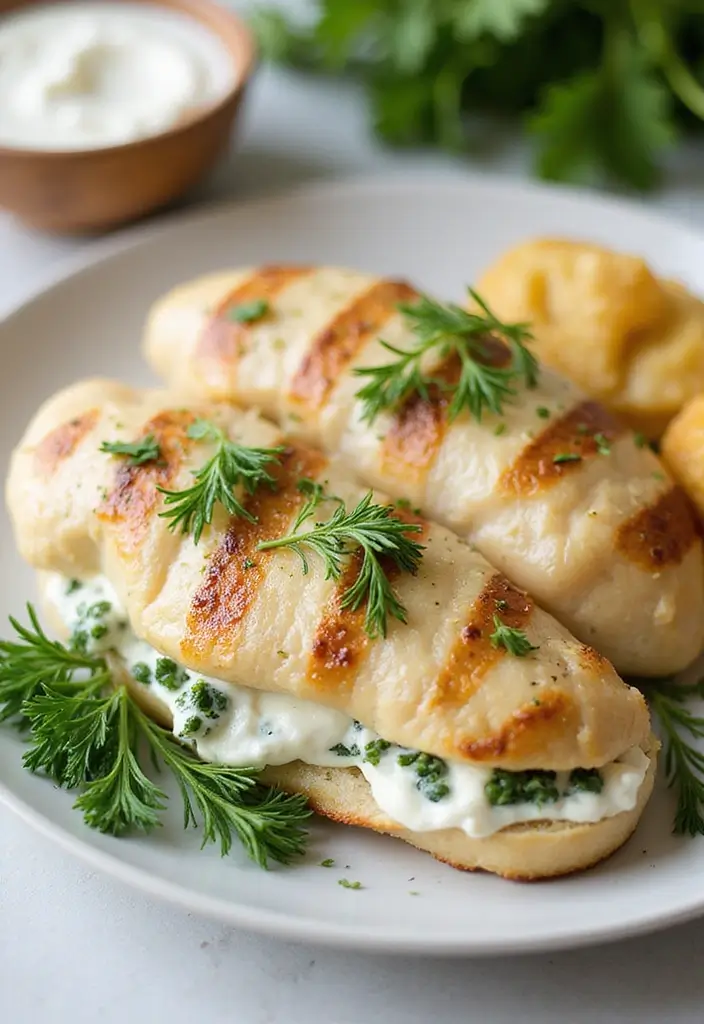 27 Healthy Stuffed Chicken Breast Recipes That Feel Fancy but Easy - 6. Greek Yogurt and Herb Stuffed Chicken