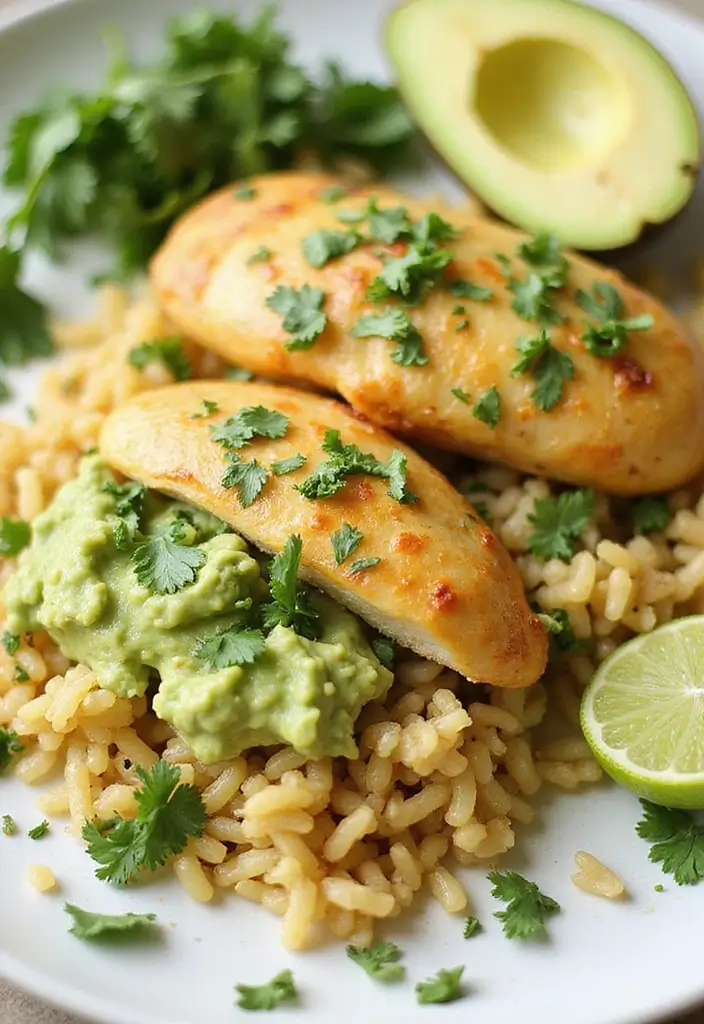 27 Healthy Stuffed Chicken Breast Recipes That Feel Fancy but Easy - 9. Cilantro Lime Rice Stuffed Chicken