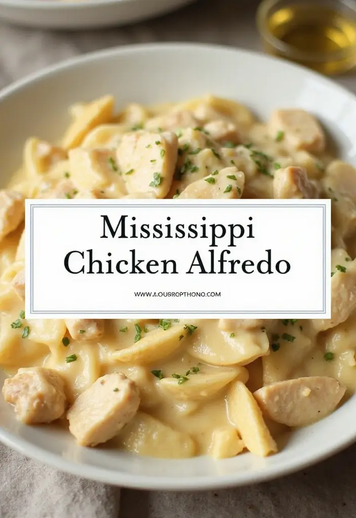 27 Mississippi Pot Roast Chicken Recipes That Are Southern-Style Comfort - 21. Mississippi Chicken Alfredo