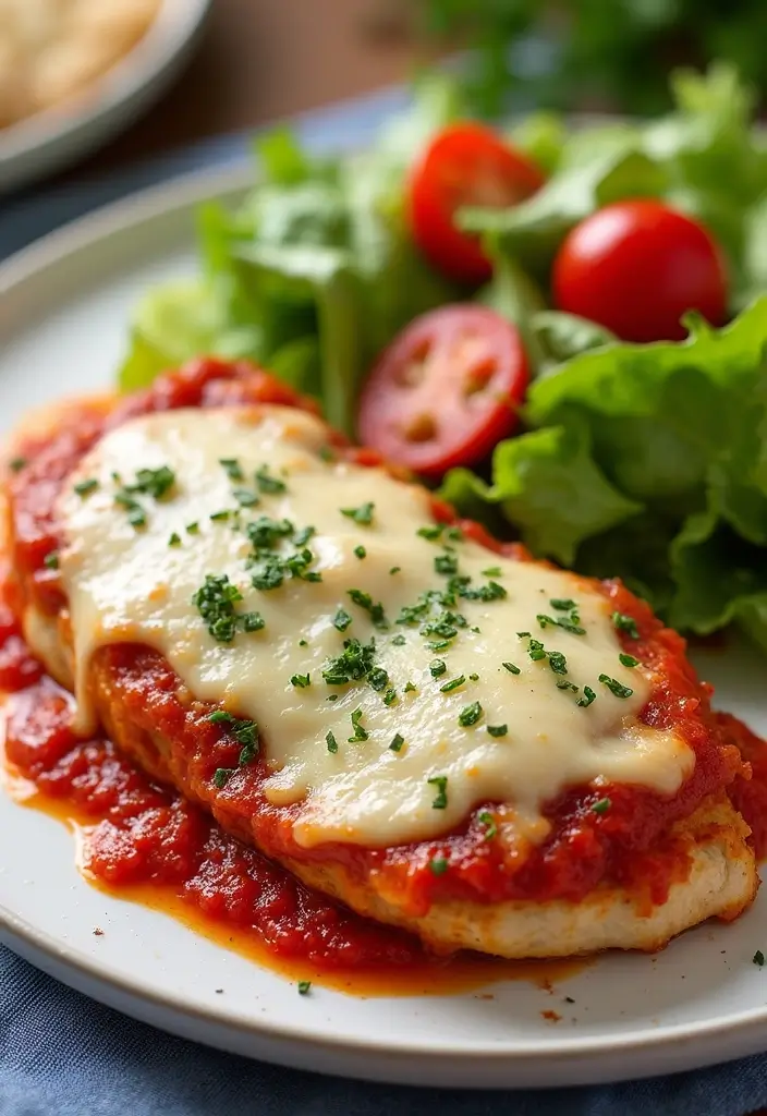 27 Quick, Easy & Delicious Chicken Breast Recipes Perfect for Busy Weeknights - 9. Baked Chicken Parmesan