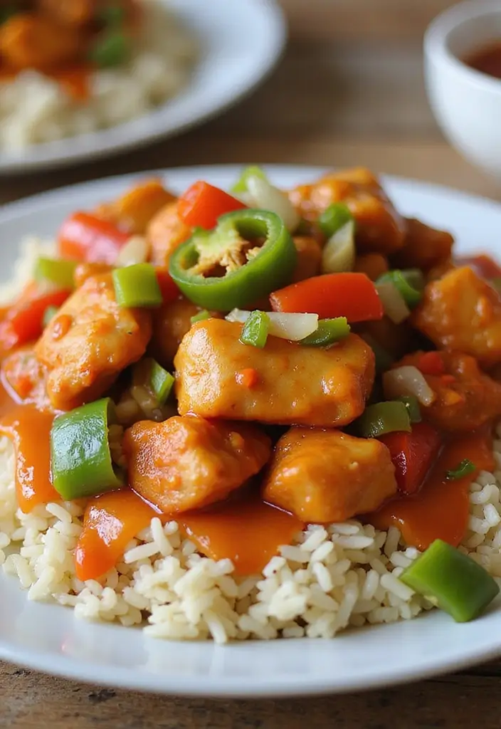 27 Rice-A-Roni Chicken and Rice Recipes That Are Nostalgic & Easy - 15. Sweet and Sour Chicken with Rice