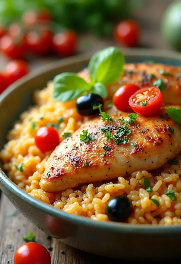 27 Rice-A-Roni Chicken and Rice Recipes That Are Nostalgic & Easy - 19. Mediterranean Chicken and Rice