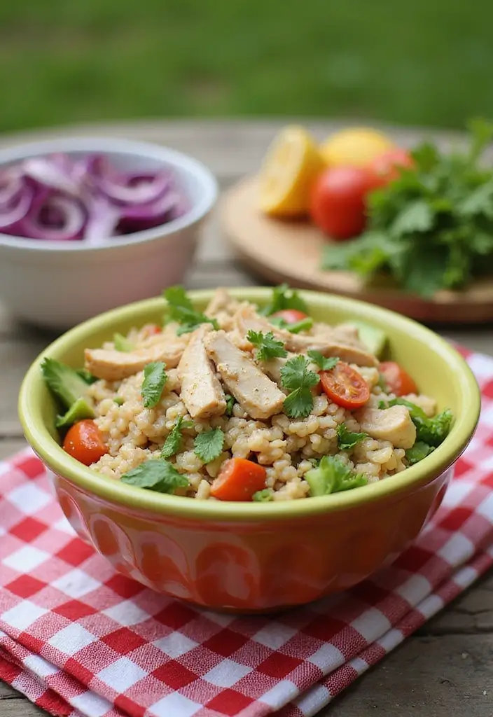 27 Rice-A-Roni Chicken and Rice Recipes That Are Nostalgic & Easy - 20. Chicken and Rice Salad