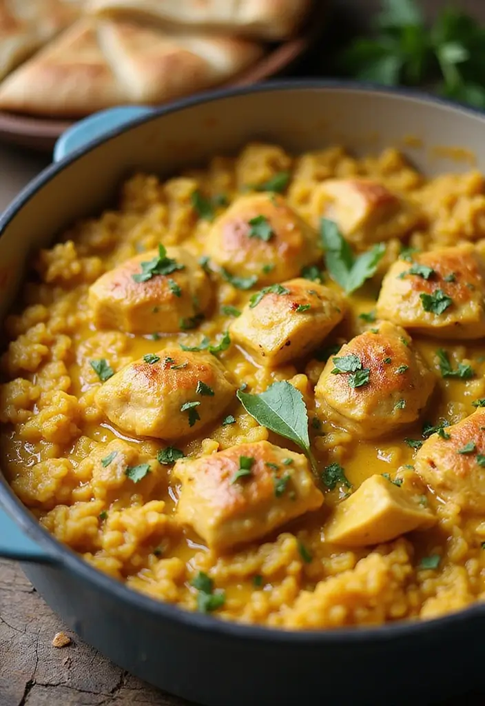 27 Rice-A-Roni Chicken and Rice Recipes That Are Nostalgic & Easy - 26. Chicken Curry and Rice Casserole