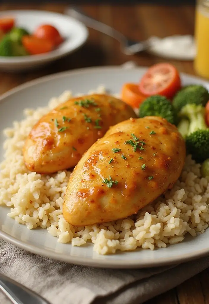 27 Rice-A-Roni Chicken and Rice Recipes That Are Nostalgic & Easy - 5. Honey Mustard Chicken with Rice