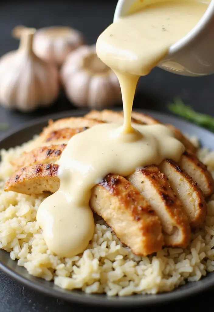 27 Sauces for Chicken and Rice Recipes That Complete the Dish - 18. Roasted Garlic Sauce