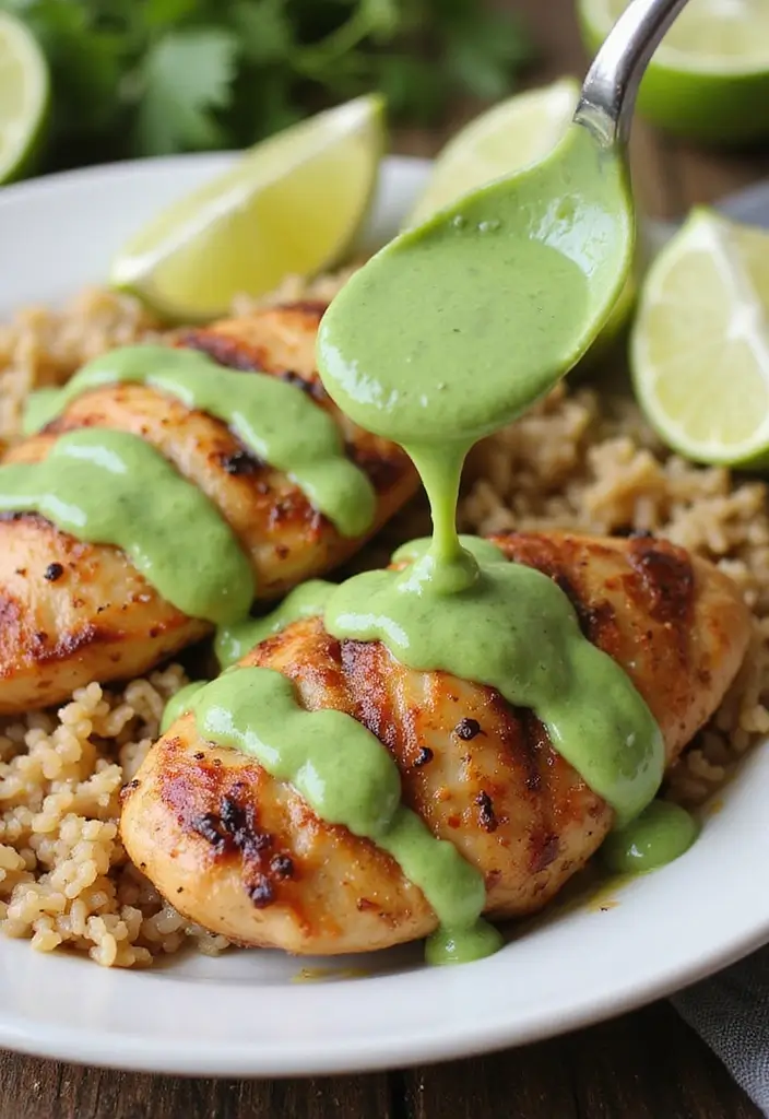 27 Sauces for Chicken and Rice Recipes That Complete the Dish - 19. Cilantro Lime Sauce