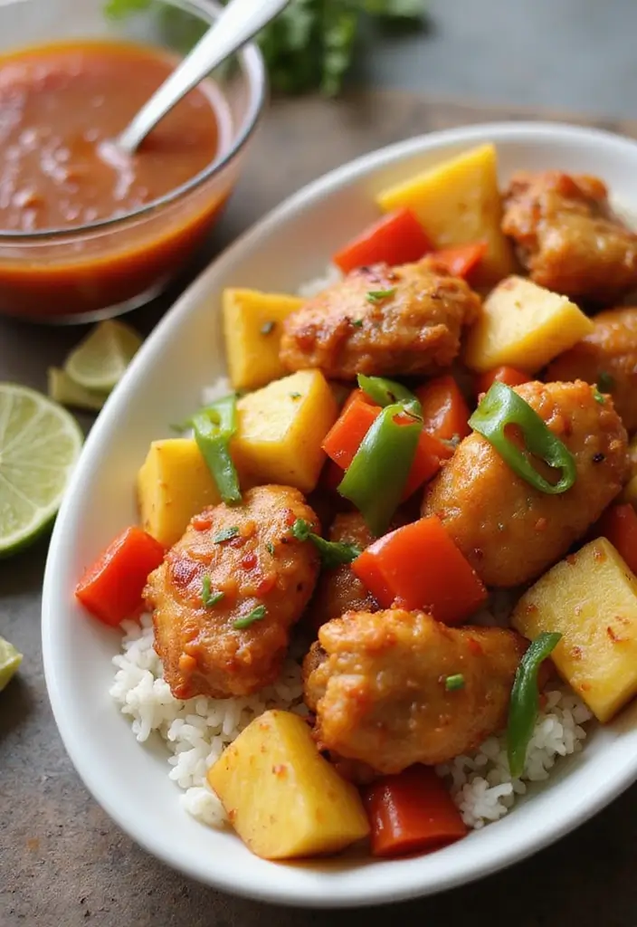 27 Sauces for Chicken and Rice Recipes That Complete the Dish - 6. Sweet and Sour Sauce