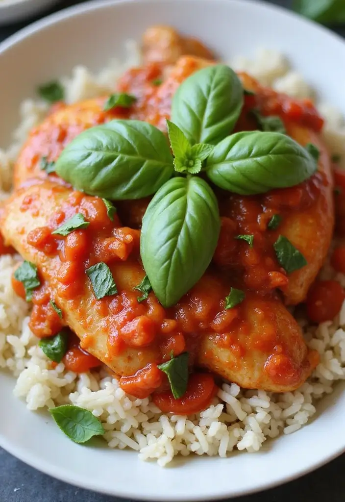 27 Sauces for Chicken and Rice Recipes That Complete the Dish - 9. Tomato Basil Sauce