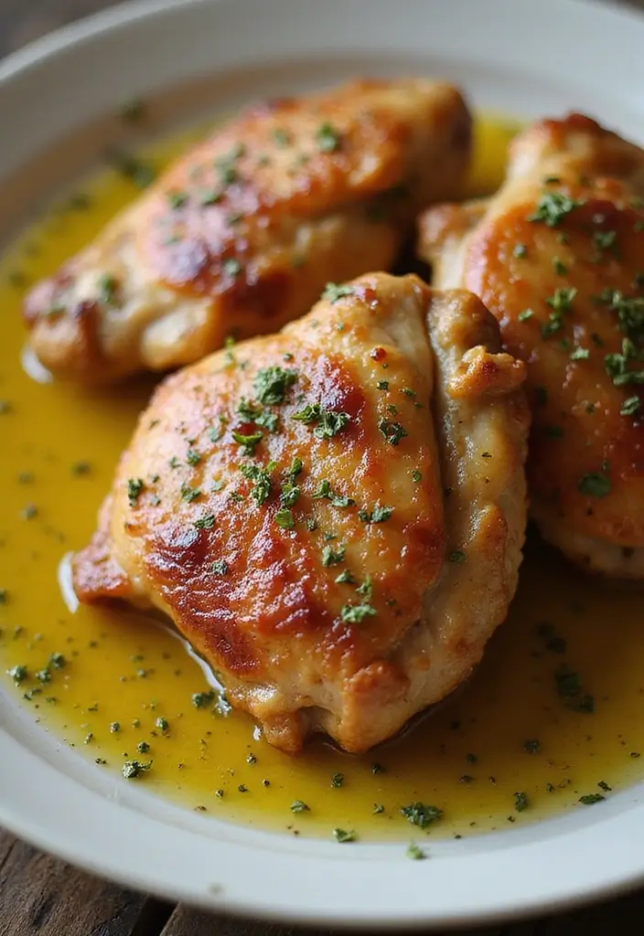 28 Carnivore Diet Chicken Recipes That Are Simple & Filling - 3. Chicken Thighs in Herb Butter