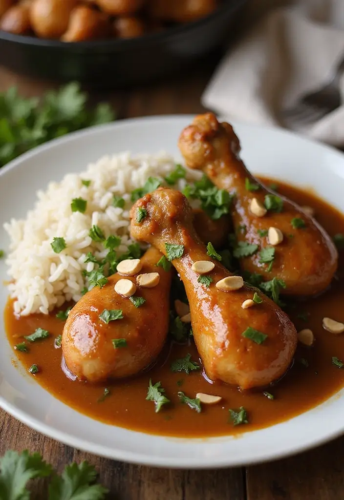 28 Chicken Drumsticks in the Oven Recipes That Are Juicy Every Time - 15. Thai Peanut Sauce Drumsticks