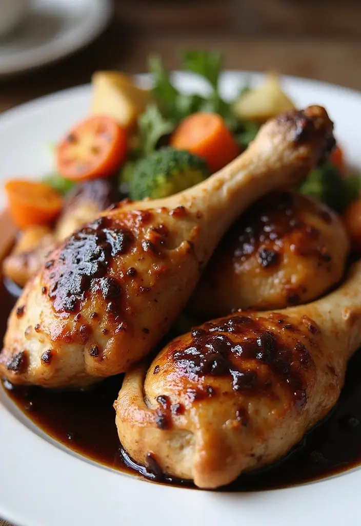 28 Chicken Drumsticks in the Oven Recipes That Are Juicy Every Time - 23. Balsamic Glazed Drumsticks