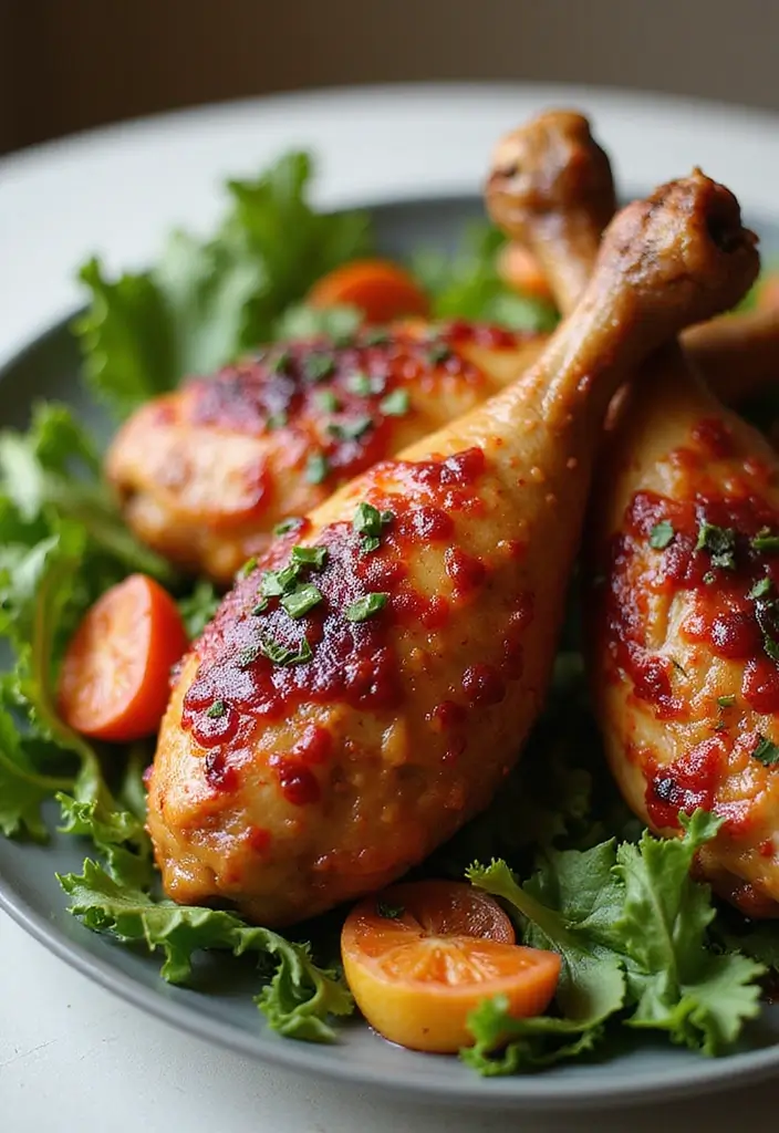 28 Chicken Drumsticks in the Oven Recipes That Are Juicy Every Time - 25. Raspberry Chipotle Drumsticks