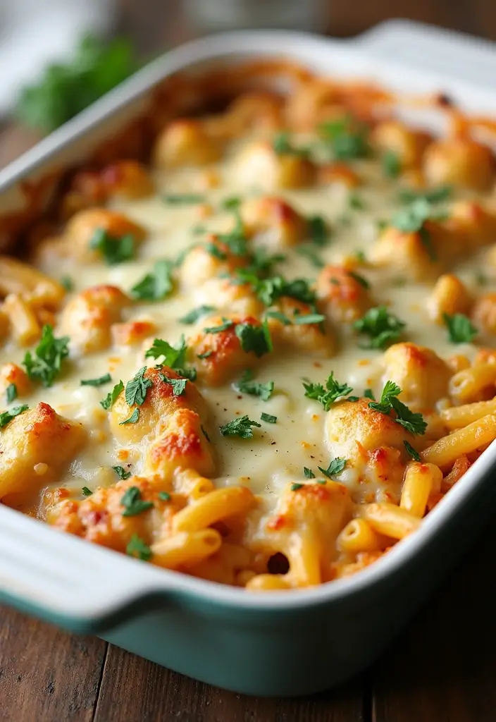 28 Chicken Pesto Pasta Recipes That Taste Bright & Herby - 7. Chicken Pesto Pasta Bake