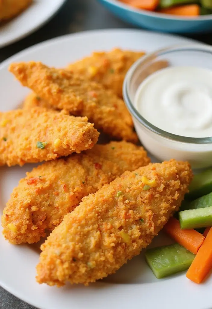 28 Corn Flake Chicken Tenders That Are Crunchy & Family-Friendly - 14. Ranch-Seasoned Corn Flake Chicken Tenders