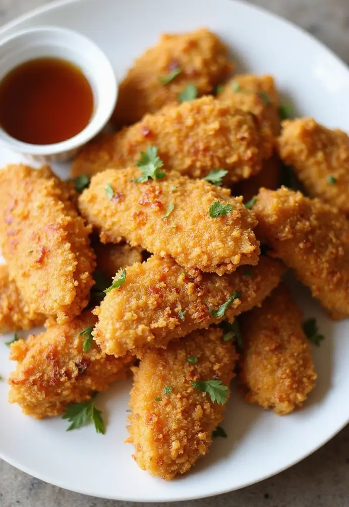 28 Corn Flake Chicken Tenders That Are Crunchy & Family-Friendly - 15. Maple-Glazed Corn Flake Chicken Tenders