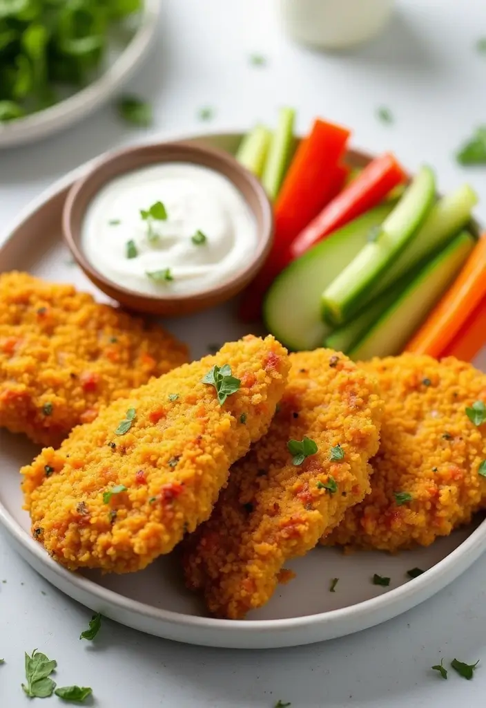 28 Corn Flake Chicken Tenders That Are Crunchy & Family-Friendly - 16. Vegetable-Packed Corn Flake Chicken Tenders