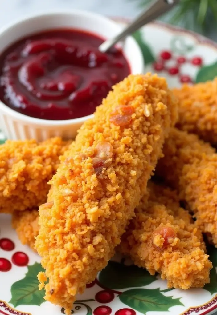 28 Corn Flake Chicken Tenders That Are Crunchy & Family-Friendly - 20. Cranberry-Orange Corn Flake Chicken Tenders
