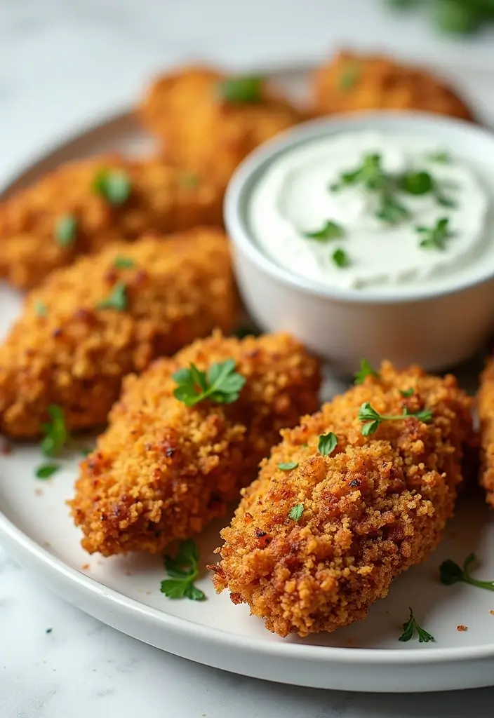 28 Corn Flake Chicken Tenders That Are Crunchy & Family-Friendly - 22. Greek Yogurt-Crusted Corn Flake Chicken Tenders