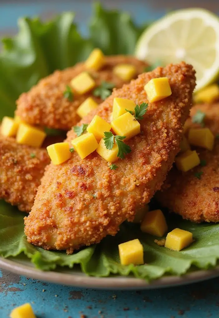 28 Corn Flake Chicken Tenders That Are Crunchy & Family-Friendly - 27. Jerk-Spiced Corn Flake Chicken Tenders