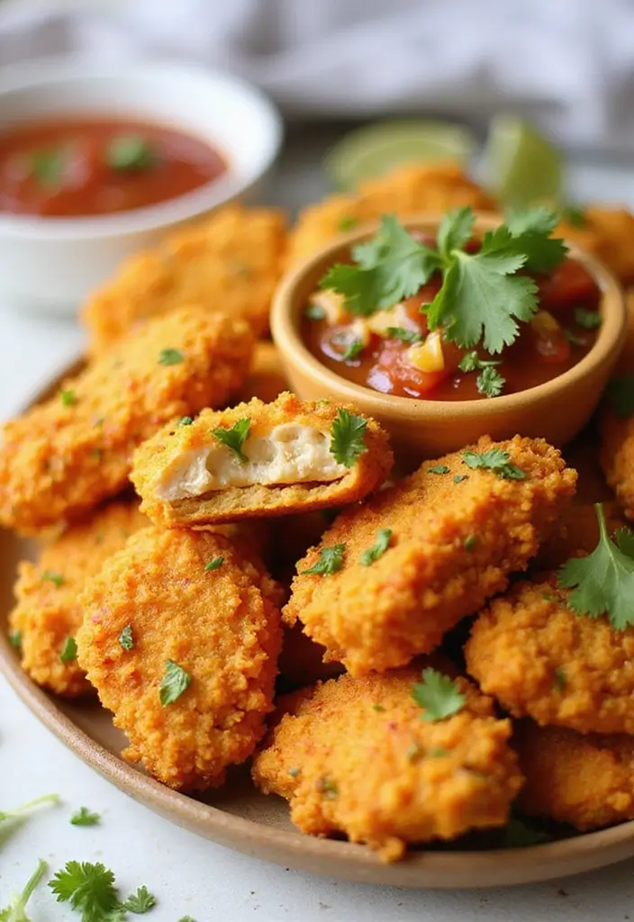 28 Corn Flake Chicken Tenders That Are Crunchy & Family-Friendly - 7. Taco-Flavored Corn Flake Chicken Tenders