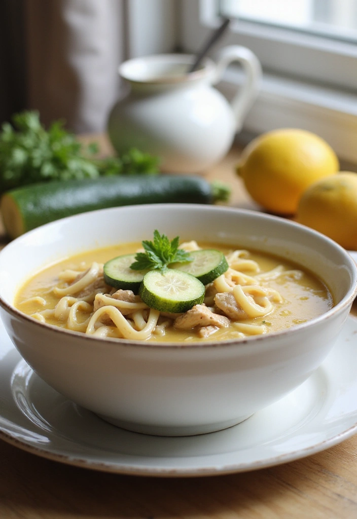 28 Easy Crockpot Chicken Noodle Soup Recipes That Simmer Perfectly - 19. Chicken Noodle Soup with Zucchini