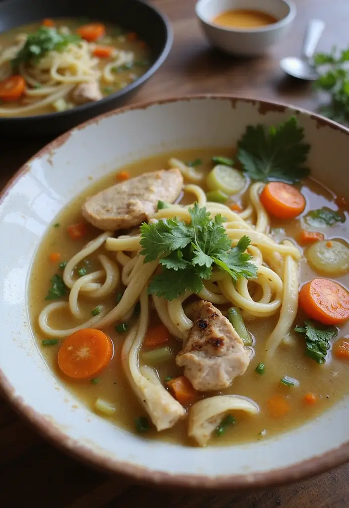 28 Easy Crockpot Chicken Noodle Soup Recipes That Simmer Perfectly - 23. Chicken Noodle Soup with Fennel