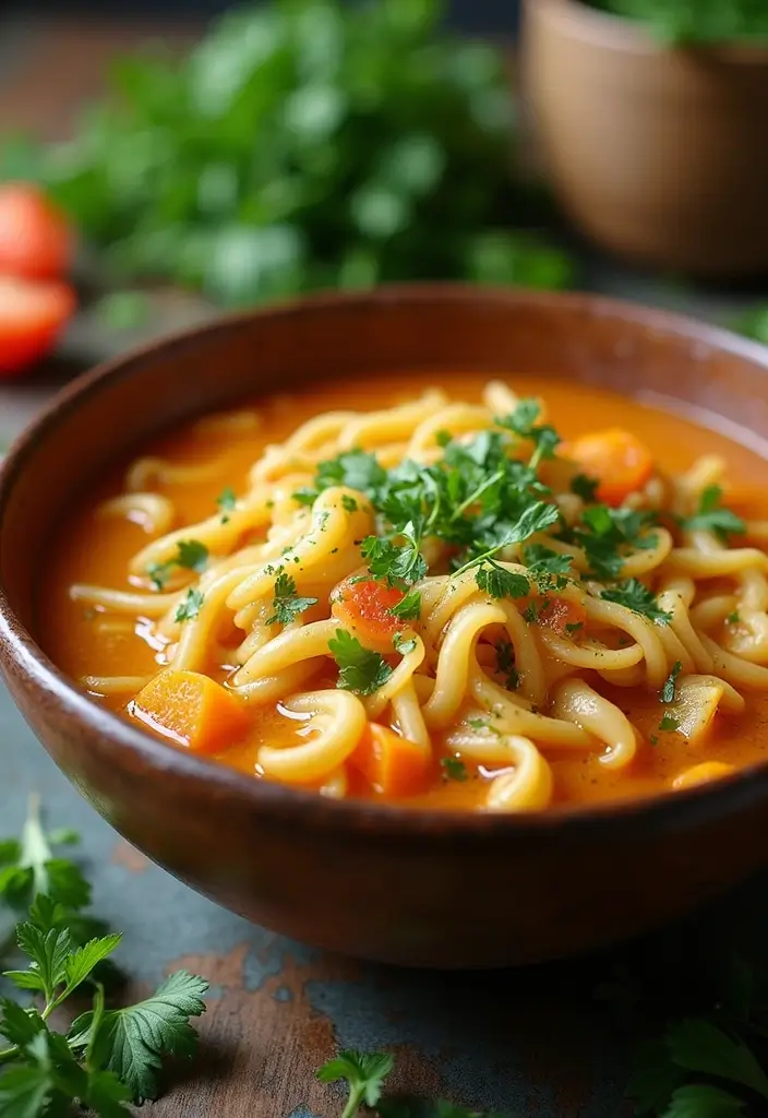 28 Easy Crockpot Chicken Noodle Soup Recipes That Simmer Perfectly - 9. Rustic Chicken Noodle Soup with Herbs