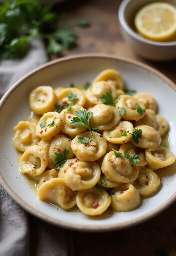 28 Garlic Butter Chicken Bites with Pasta Recipes That Melt in Your Mouth - 10. Garlic Butter Chicken Tortellini